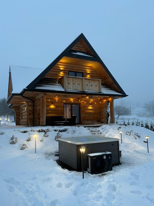 Domek w górach balia JACUZZI SAUNA KOMINEK chata FERIE WAKACJE bania