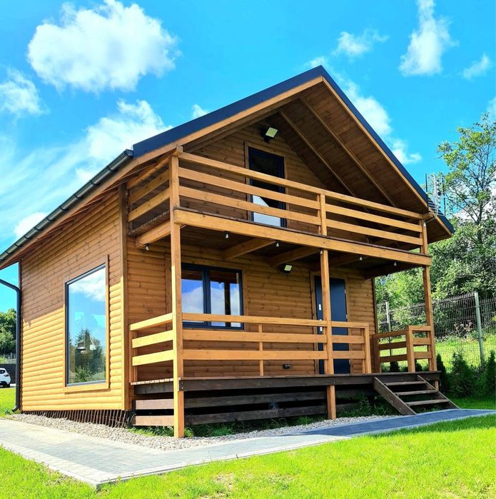 Dom, balia, sauna z własna linia brzegową na mazurach, domek